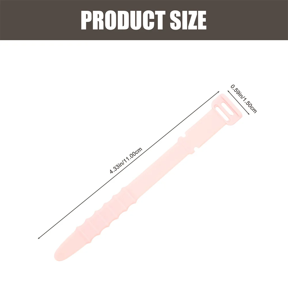 

12 Pcs Pink Silicone Cable Manager Wire Organizer Cord Ties Holders Storage Tool Flexible Desktop Tidy Solution
