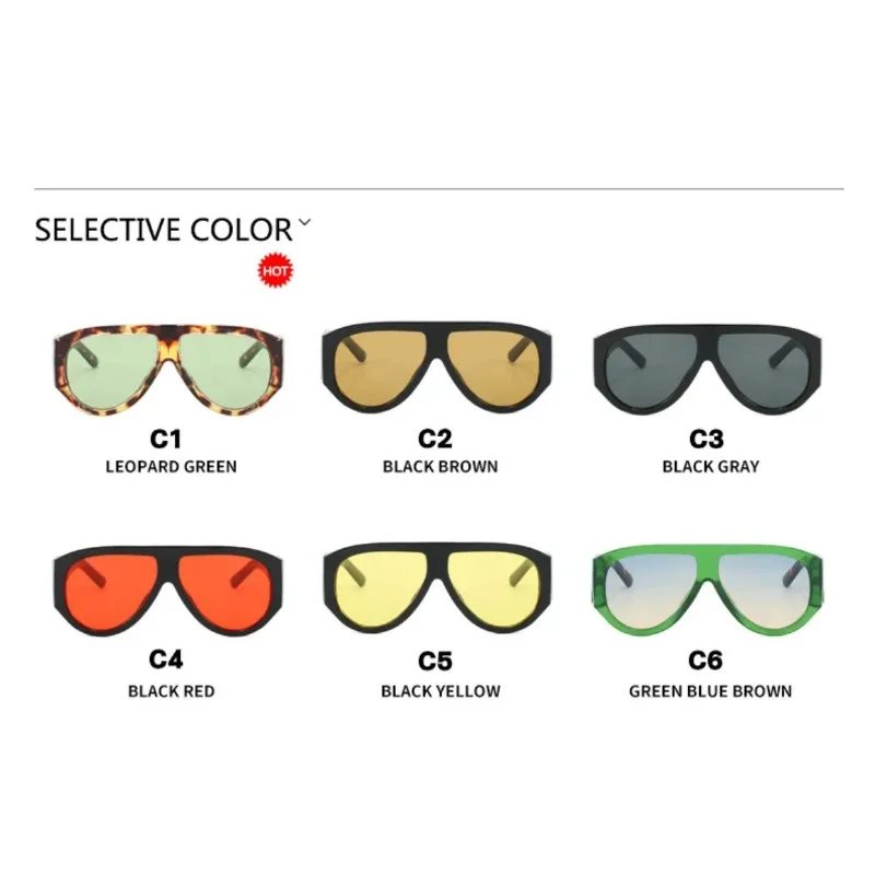 Retro Luxury Oversized Oval Sunglasses Women New Fashion Vintage Large Frame Sun Glasses Men Black Shadow Female image 6