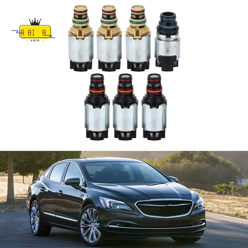 

ABIB -7Pcs Automatic Transmission Solenoid Set 6T40 6T30E 6T40E 6T45E 6T50E 6T30 Replacement Parts For Buick Lacrosse Auto Acces