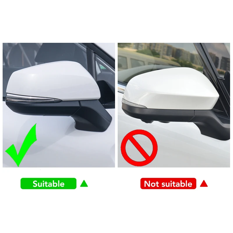 For Toyota Corolla Cross 2021 2022 2023 2024 XG10 Hybrid Stainless Car Rearview Mirror Sticker Trim Strip Cover Auto Accessories