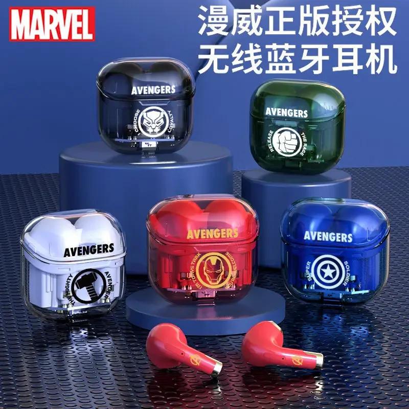 Marvel Cartoon Wireless Bluetooth Headset Game Call Cartoon Noise Reduction Battery Life Sports E-Sports Headset Birthday Gift