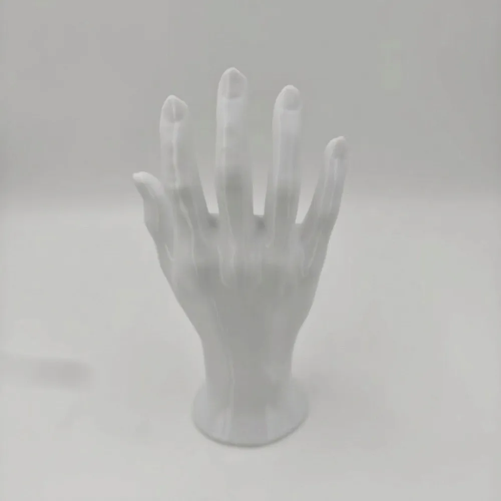 3D Printed Jewelry Display Hand Model Realistic Elegant Mannequin Hand Model Sturdy Durable Ring Organizer Home Use