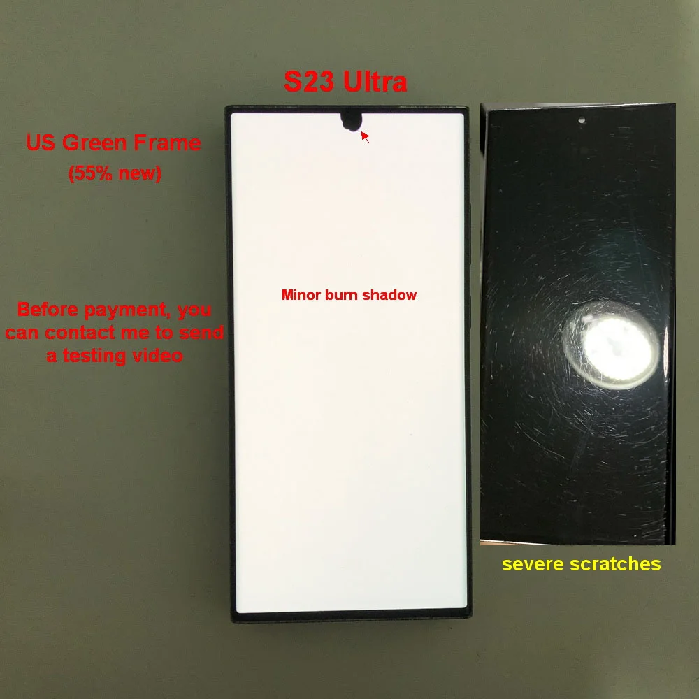Met gebreken Amoled Voor Samsung Galaxy S23 Ultra 5G Lcd S918B S918B/DS Display Touch Screen Digitizer montage 100% testen