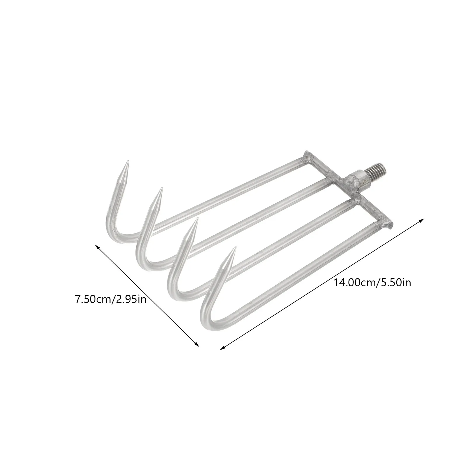 Lake Weed Rake For For Outdoor Water Garden Stainless Steel Aquatic Tines Compact Lightweight Pond Stream Fishing