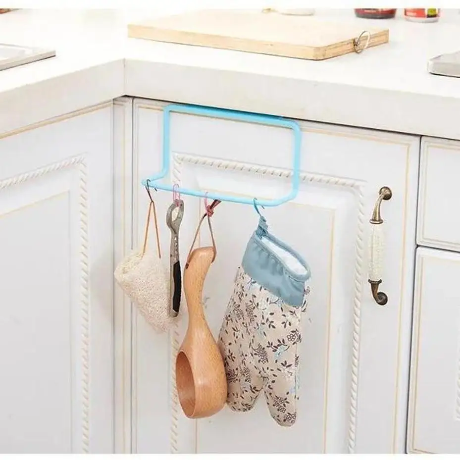 1 Pcs Towel Rack Hanging Holder Organizer Bathroom Kitchen C