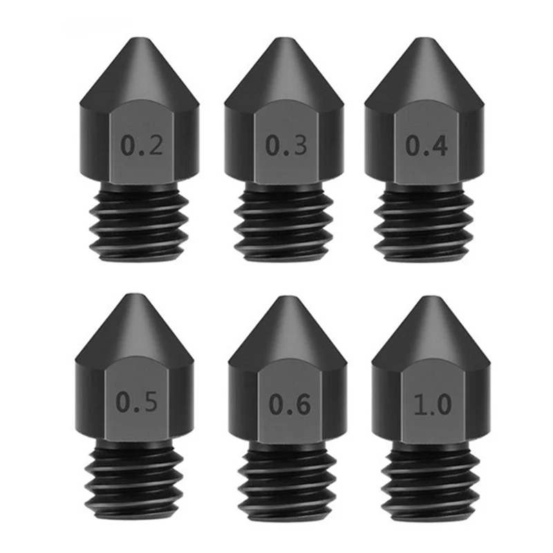 

Сопло MK8 из твердой стали 0,2 мм 0,3 мм 0,4 мм 0,5 мм 0,6 мм 0,8 мм 1,0 мм Износостойкое коррозионностойкое сопло принтера экструдера