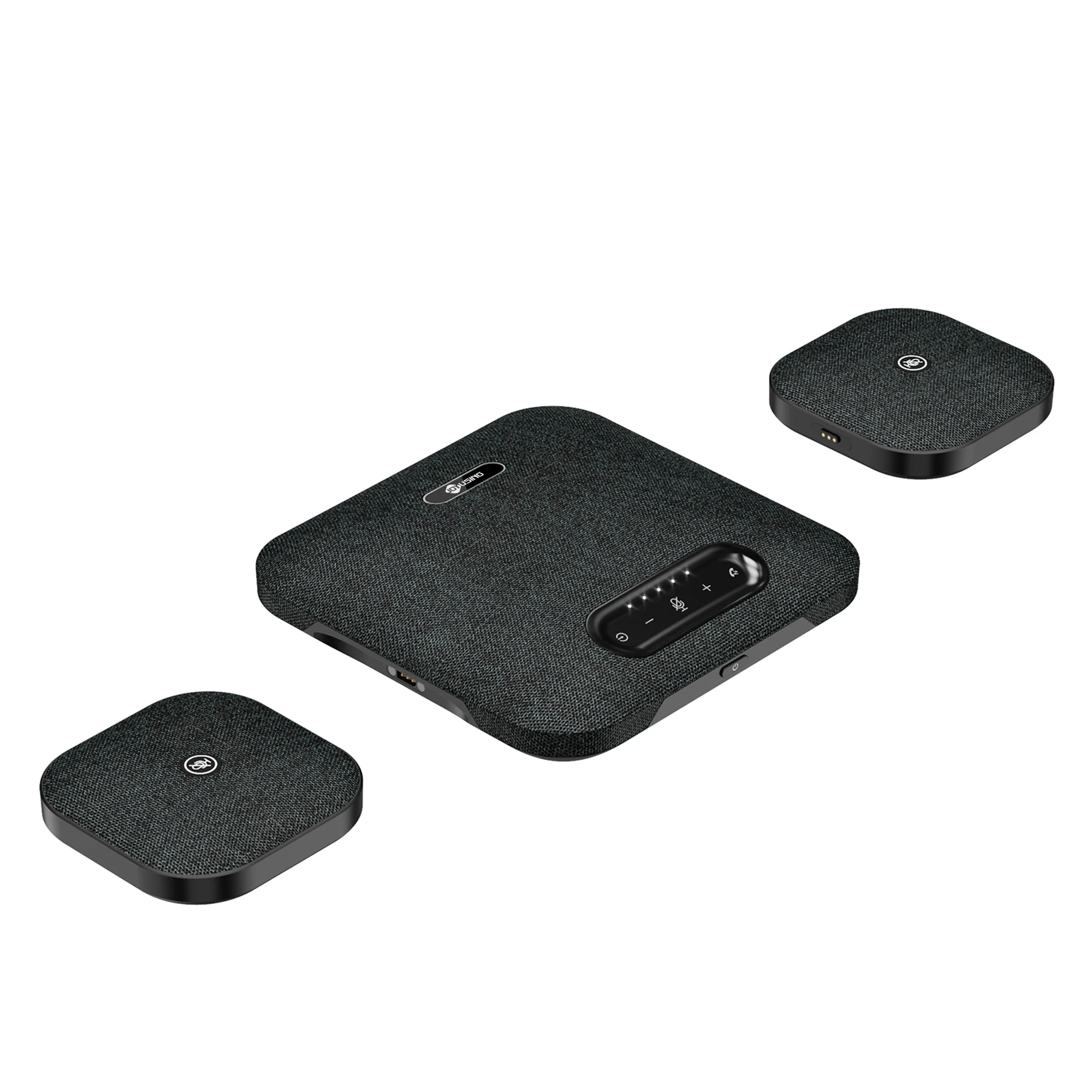 2026 Wireless Conference Speakerphone BT 5.0 a Hi-Fi Speaker Build-in 4 Microphone Array with 2 Extension Mics Long-life Battery