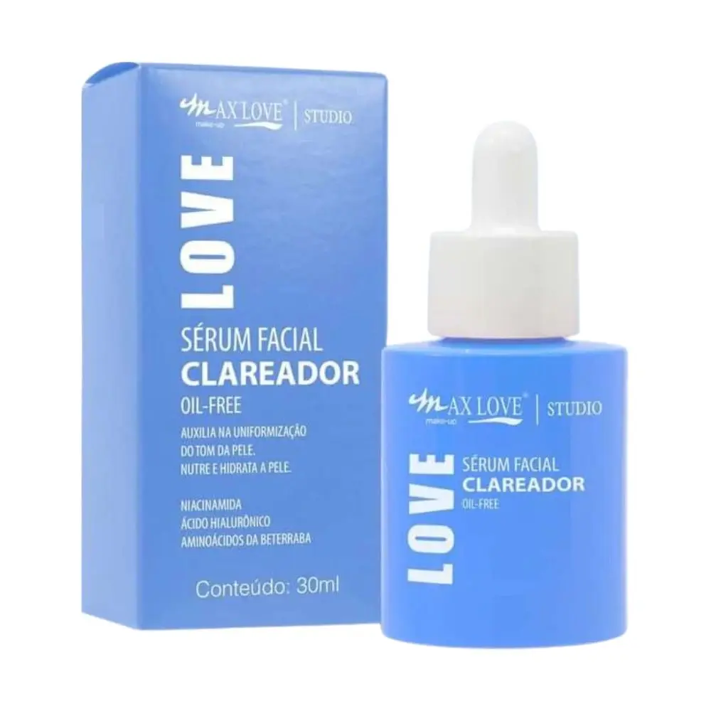 Sérum Facial Clareador Oil-Free Max Love
