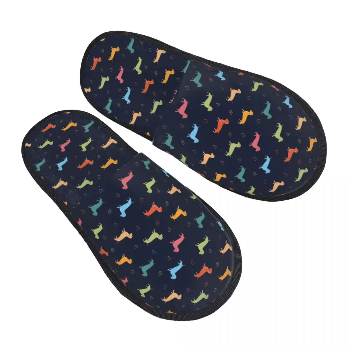 Dachshund Soft Scuff With Memory Foam Slippers Women Badger Sausage the Wiener Dog Hotel House Shoes