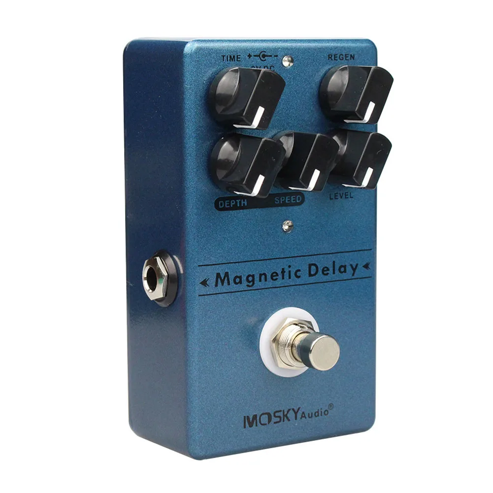 

5Knobs Effect Pedal Effect Pedal Distortion Overdrive Effect Pedal Magnetic Delay True Bypass Practical To Use