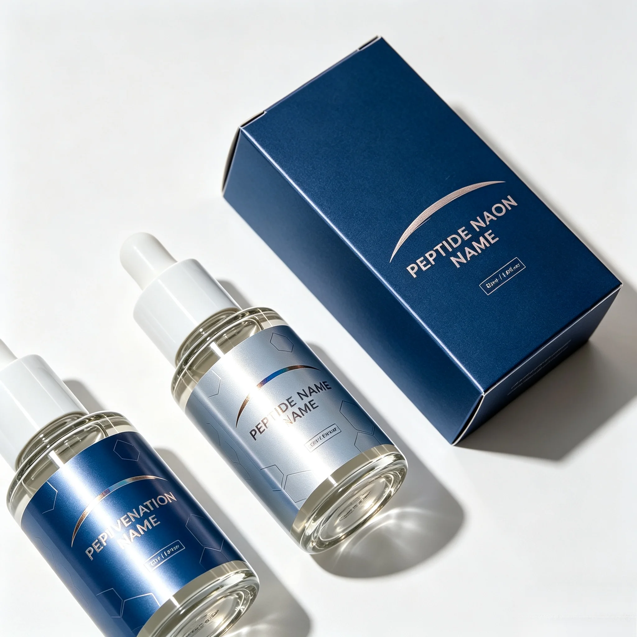 3ml 5ml 10ml Injection Vial Custom High End Peptide Packaging Stickers Boxes Custom Stickers For Fitness Skincare Supplement