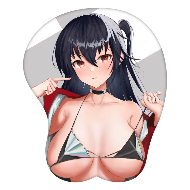 Alfombrilla de ratón 3D Taihou Azur Lane Anime, reposamuñecas de silicona, alfombrilla de ratón creativa Sexy para juegos