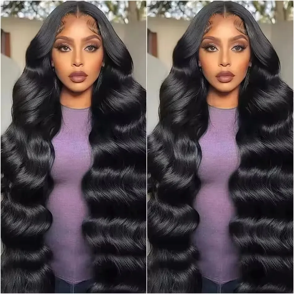 

Парик из бразильских натуральных волос с HD-кружевом 13x6, плотность 250, волнистый, 40 дюймов, для чернокожих женщин