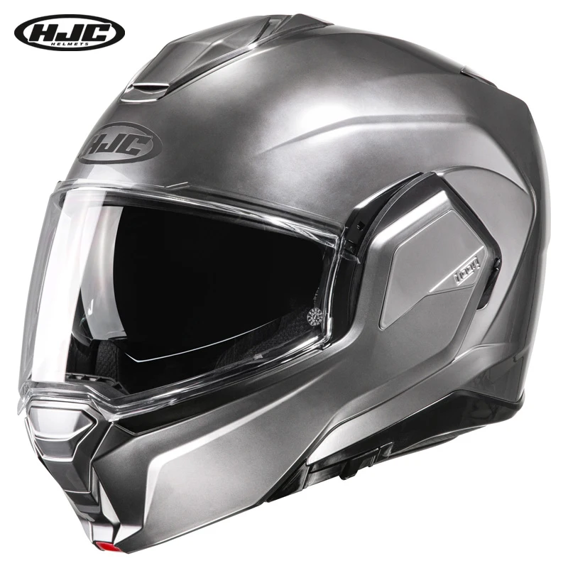 Casco de motocicleta Original HJC I100 Advant abatible hacia arriba certificación ECE DOT doble lente casco todoterreno de carreras hombres Cascos Para Moto