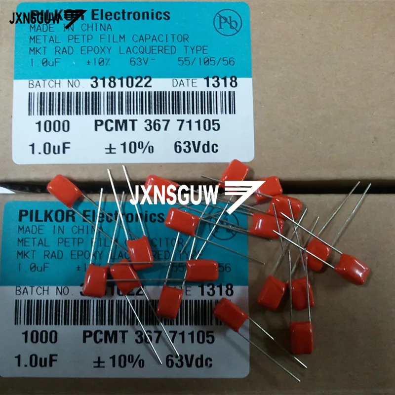 

100PCS PILKOR PH CBB P5MM 5% 10% 63V 100V 250V CBB Polypropylene Film capacitor 103 104 105 154 223 224 333 334 473 474 684