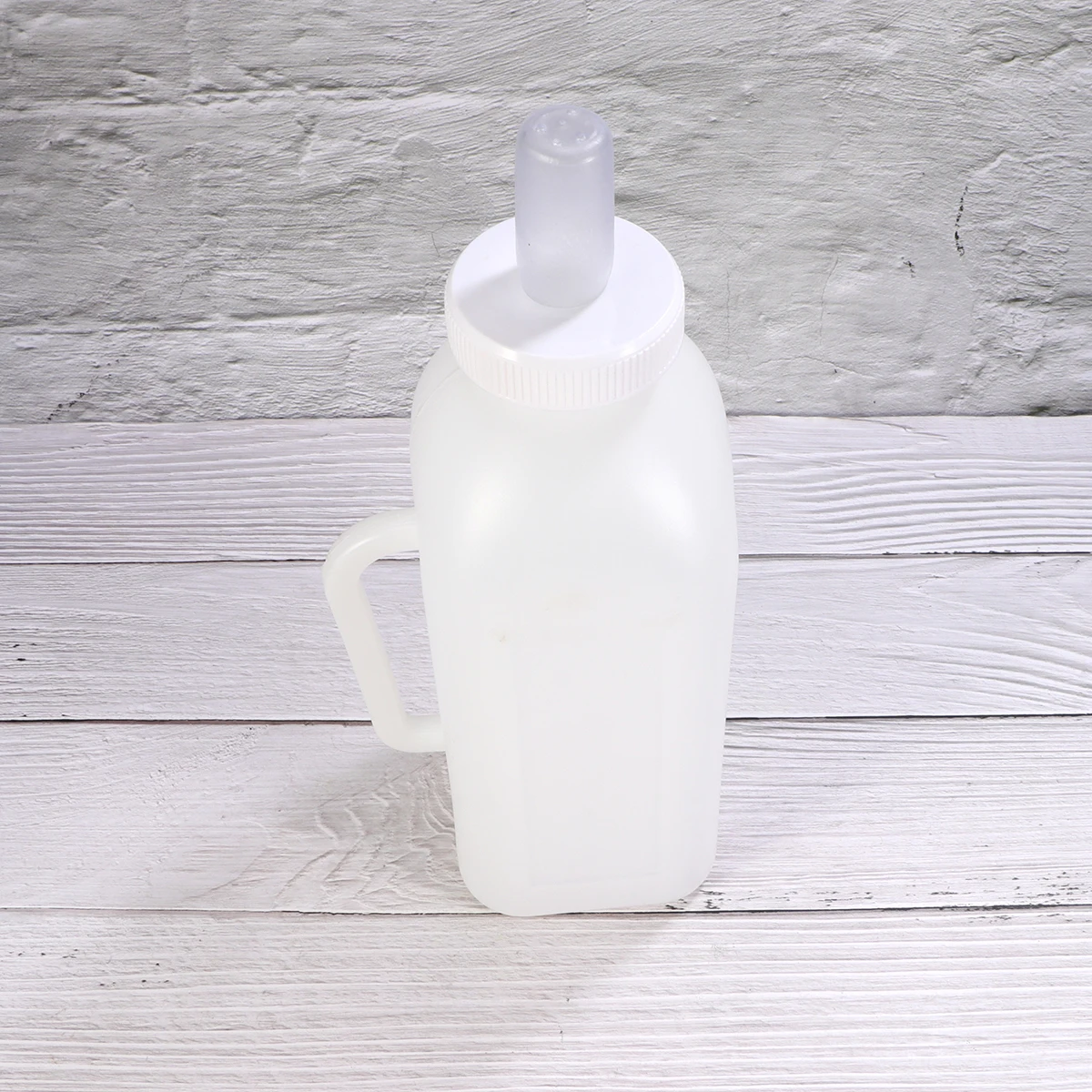 

3 pcs 2L Calf Sheep Bottle Set Square Milk Feeding Bottle Scale Pattern Silicone Teat Orphaned Lambs Calves Foal Farm Home