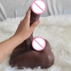 21cm Long Penis Women Masturbation Realistic Artificial Penis Thick TPE Dildo Plugs Fetish Gay Prostate Anal Sex Toys Ass Plug