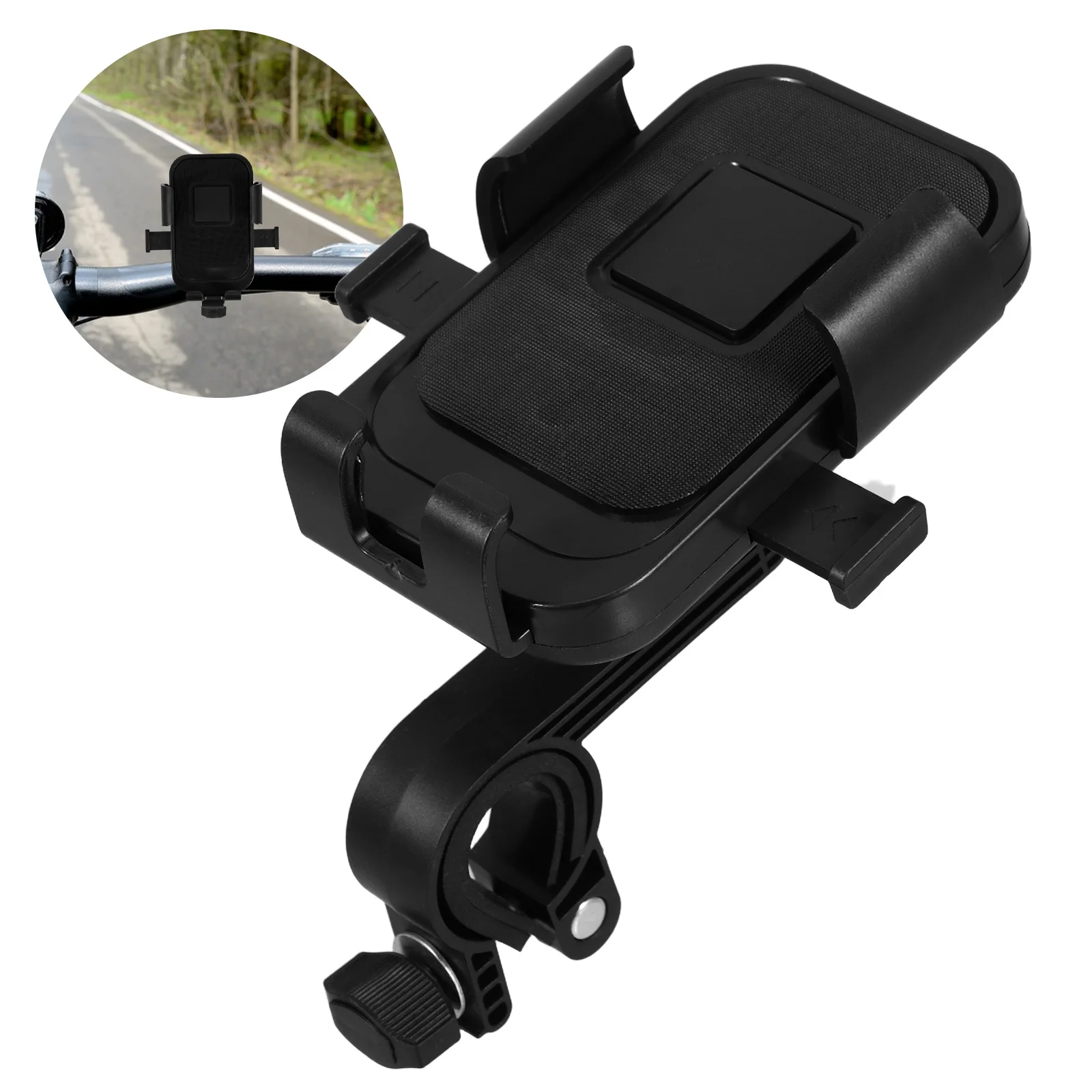 

Electric Bike Phone Holder Motorcycle Mount Anti Vibration Shockproof Adjustable Navigation Bracket for Bike Scooter Bicycle