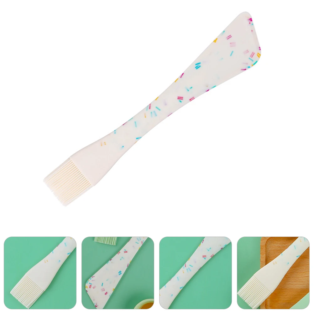 

Double-headed Silicone Spatula Oil Brush Kitchen Gadgets for Tongue Scraper Tool Flexible Utensils Bpa Cream