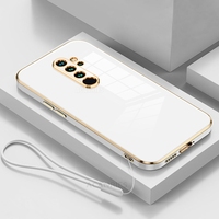 Note8pro Luxury Plating Silicone Case On For Xiaomi Redmi Note 8 Pro 9 9s 7 7pro 8t 9c 10c Lanyard Soft Cover Redmi9 Note8 2021