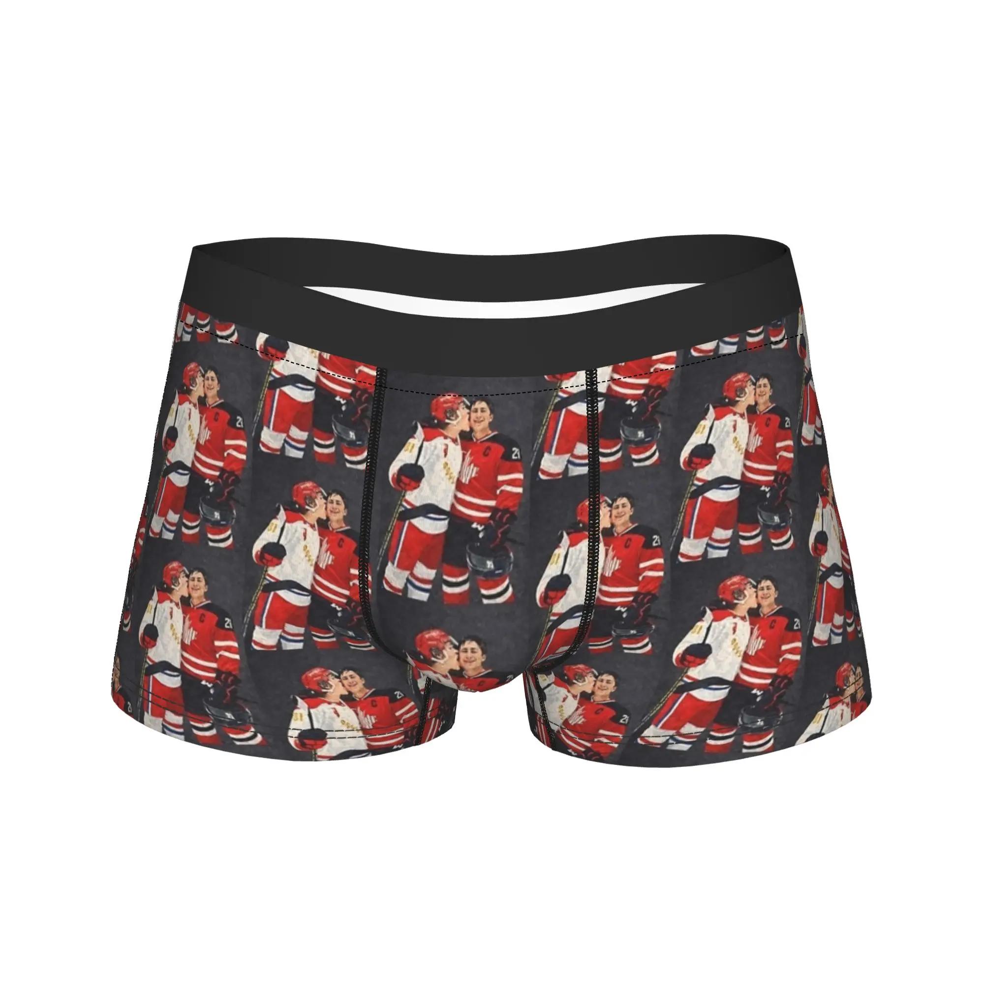 

Мужские трусы-боксеры с принтом Connor Storrie и Hudson Williams от Heated Rivalry Underwear – идея для подарка