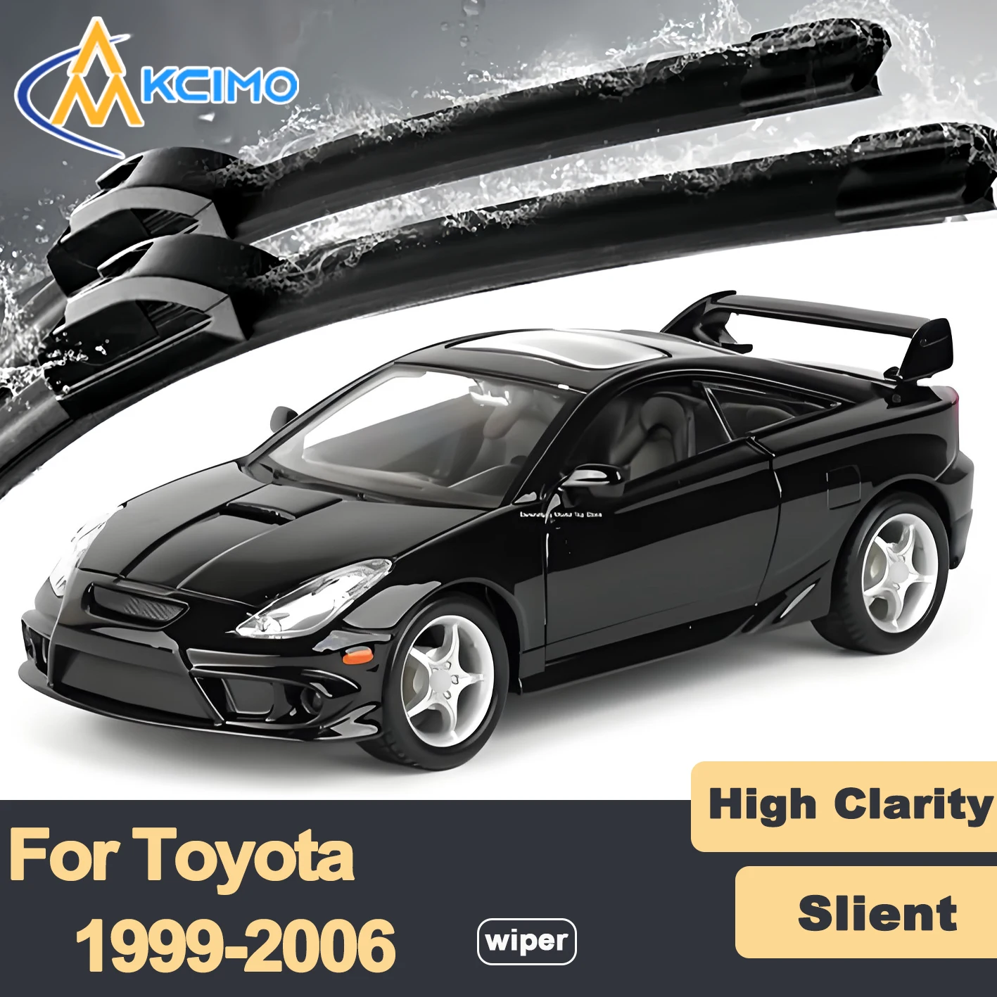 

Premium Rubber Durable Silent Windshield Wiper Blades 2pcs for Toyota Celica T230 1999-2006 Front Wiper Blades Set