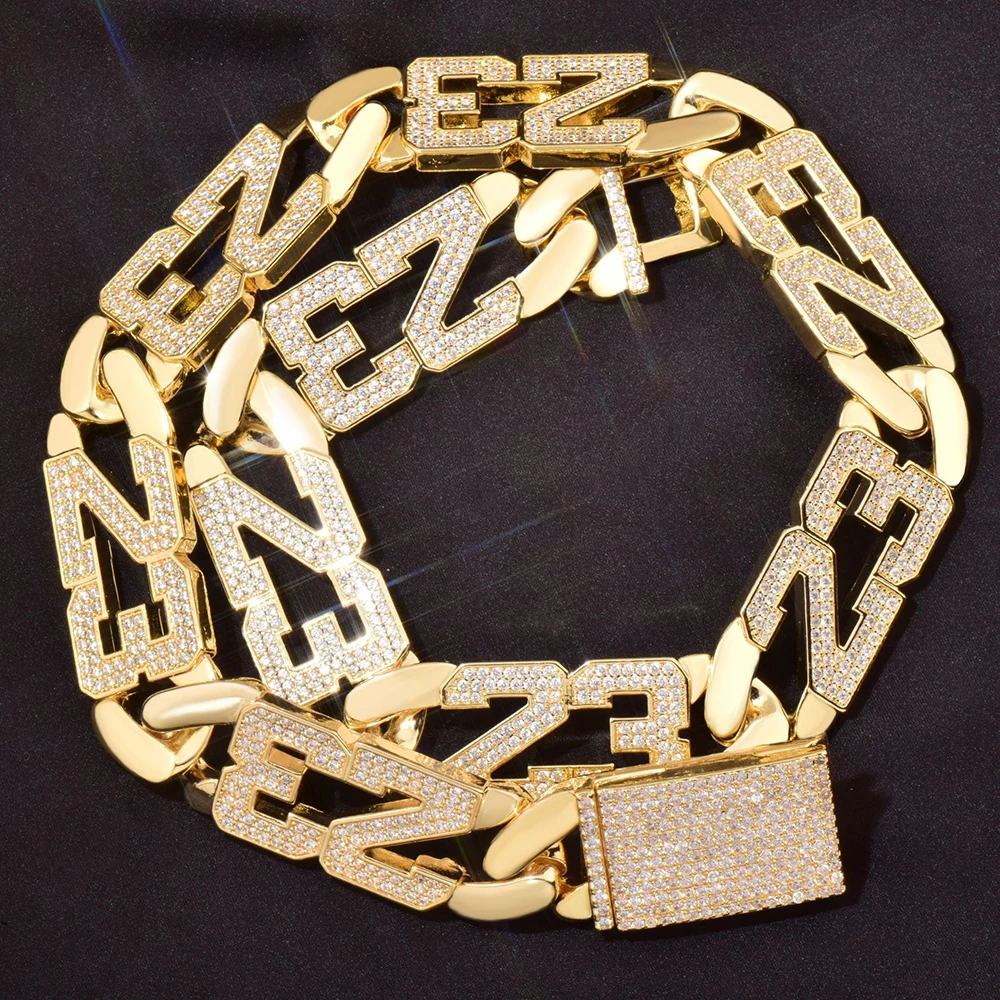 Icedminer All New Design 23 Chain Iced Out Tennis Chain Necklace for Men Women Bling Zircon Goth Hip Hop Jewelry Free Shipping