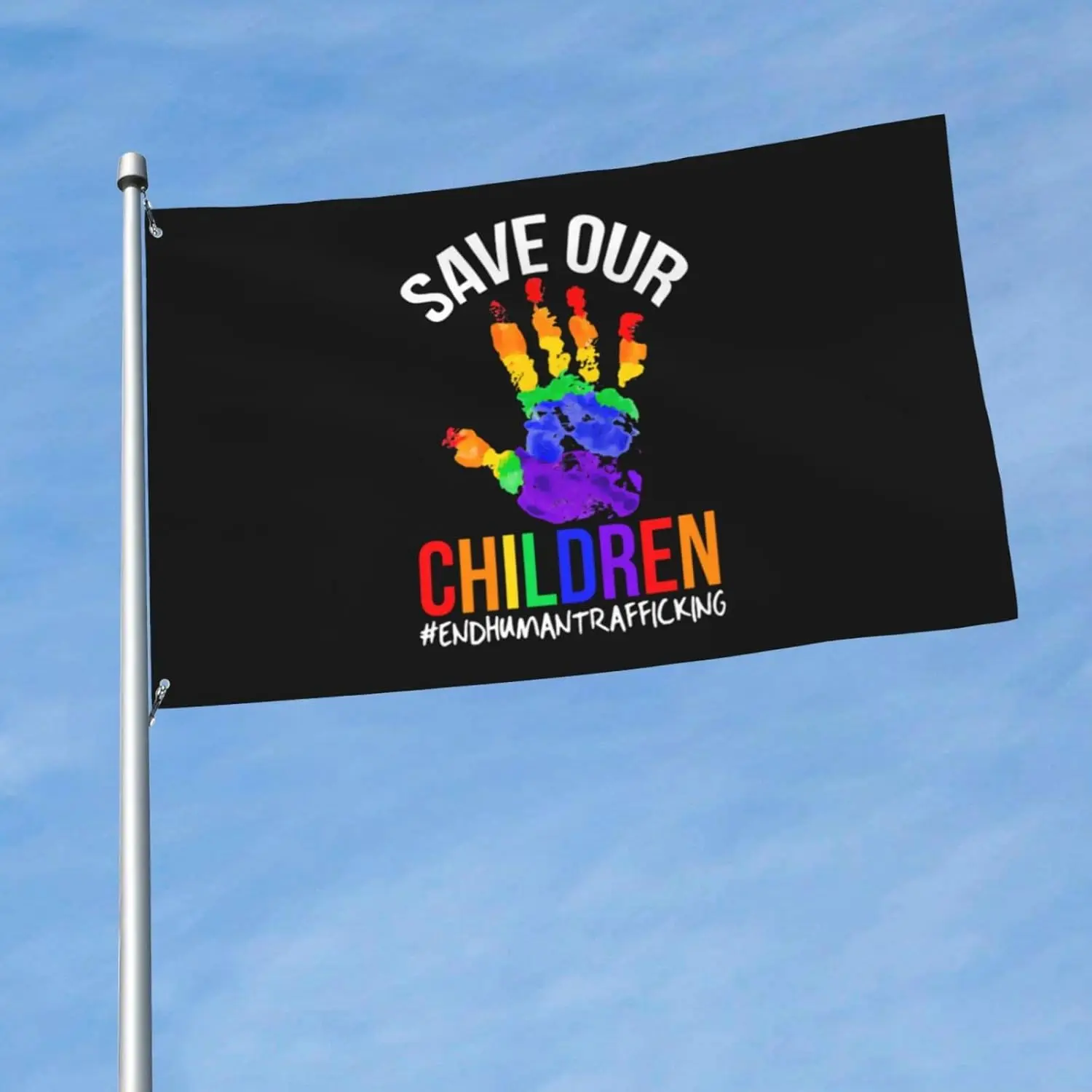 Flagicts 100% Polyester Stop Human Trafficking Save Our Children Awareness Flag