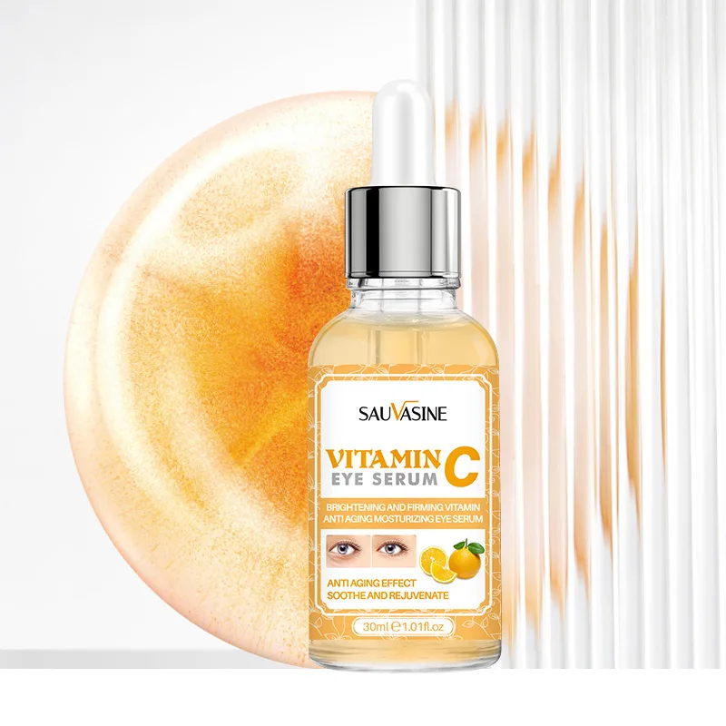 Vitamina C para eliminar las bolsas de los ojos, melanina de la piel, diluye las líneas finas, mejora las ojeras, esencia VC, suero ocular