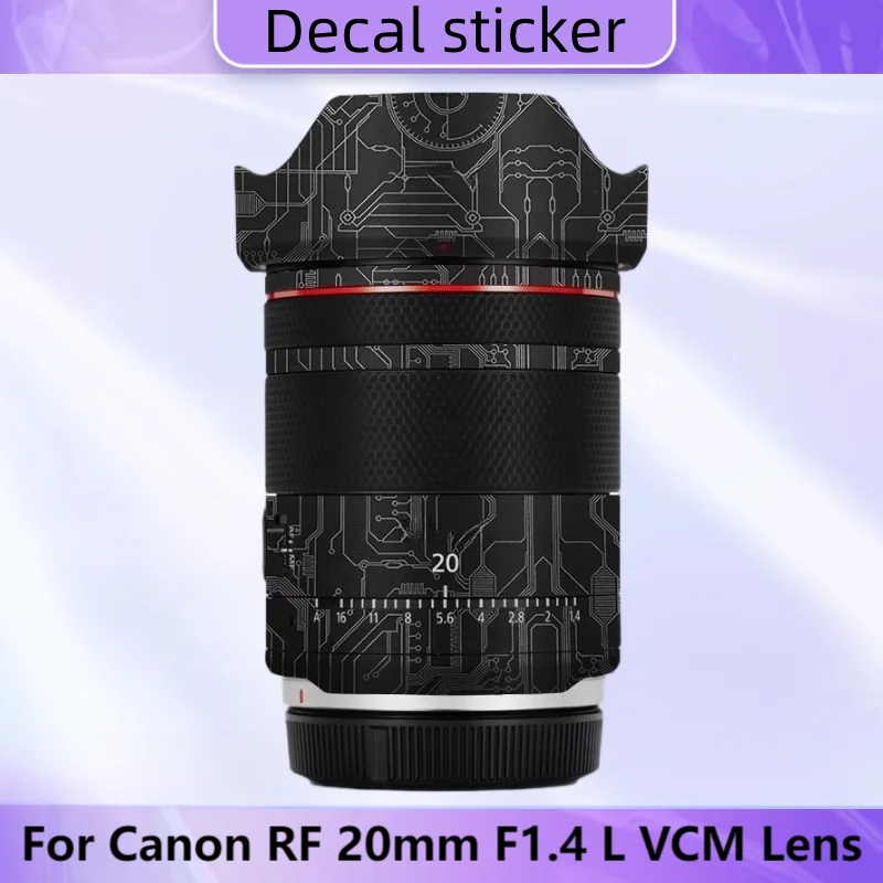 

Для Canon RF20F1.4L кожух объектива для Canon RF 20 мм F1.4 L VCM обертка объектива кожух 20 1.4 защитная наклейка