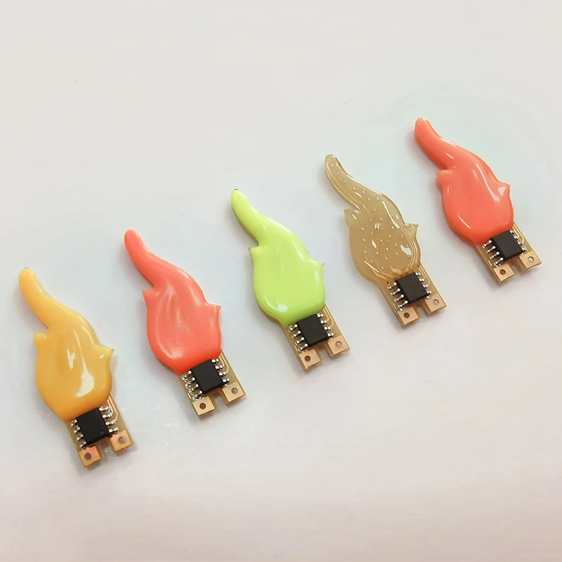 3V LED cob เทียนแฟลชแบบยืดหดได้หลอดไฟไดโอดแบบอุปกรณ์เสริมชิ้นส่วนแสงเทียน DIY