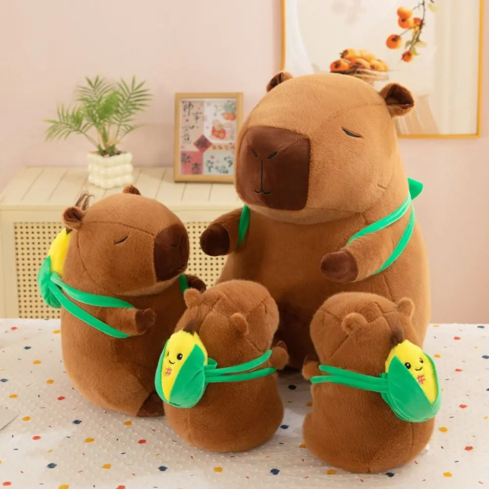 Corn Backpack Corn Capybara Plush Toy Fluffy Soft Capybara Plush Toy Simulation 25cm Capybara Fluffty Doll Christmas