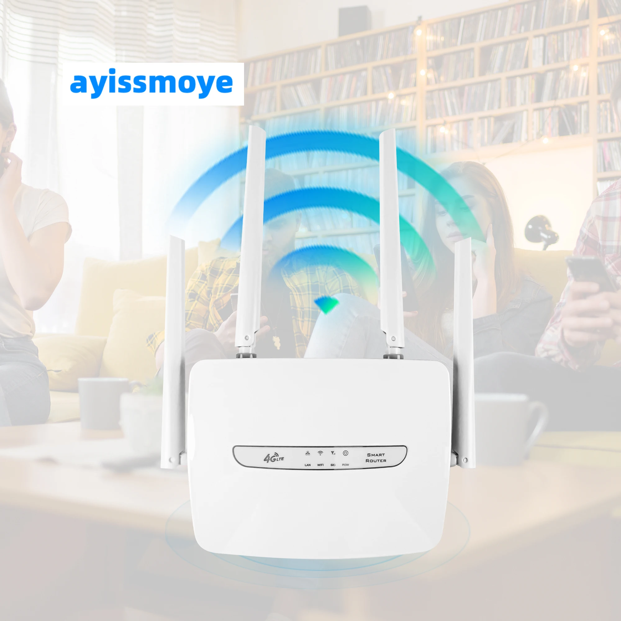 

4G Wi-Fi-маршрутизатор с беспроводным расширителем 300 Мбит/с, SIM-карта, CPE-маршрутизатор для наружного использования, Wi-Fi-маршрутизатор