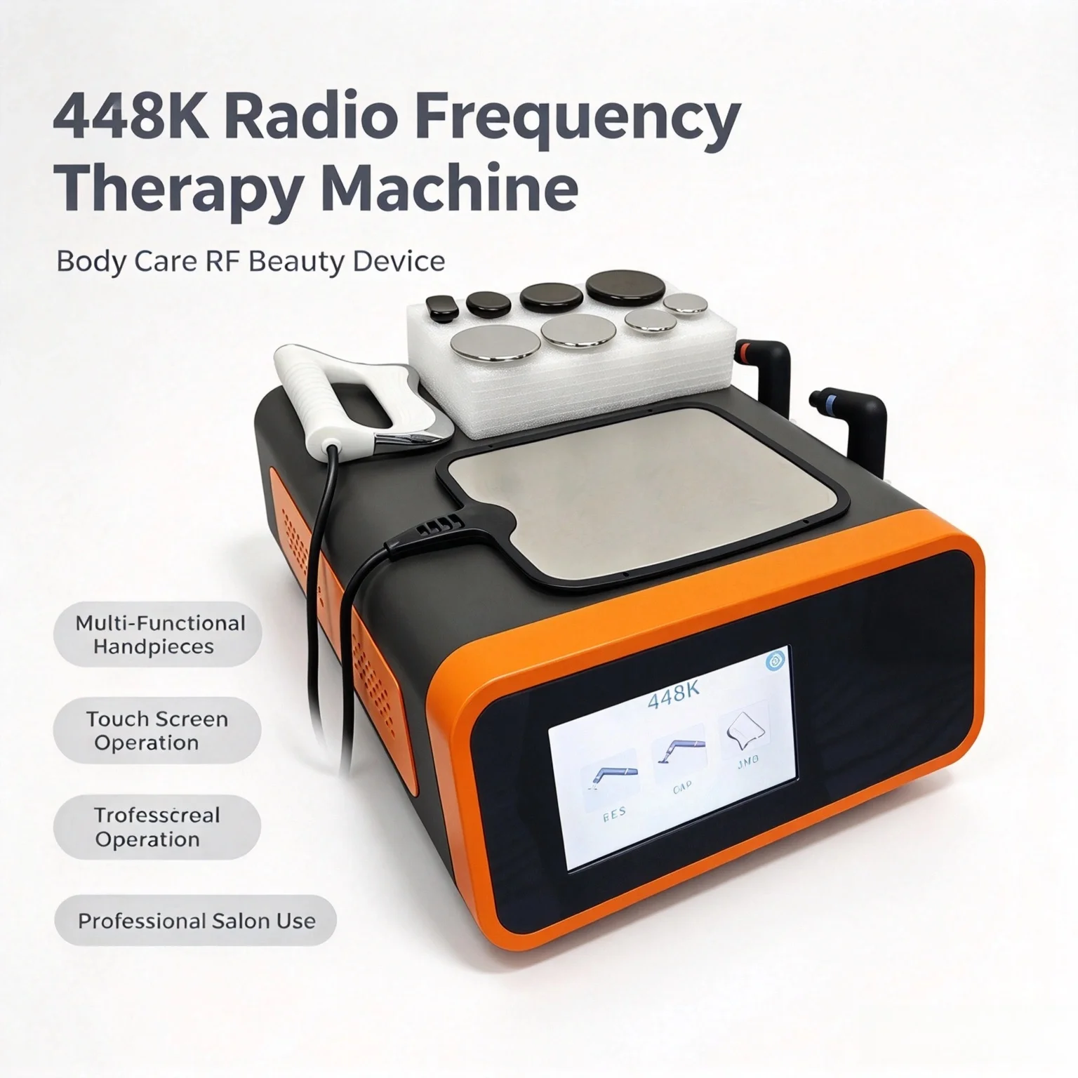 Portable 448KHz RF Beauty Equipment CE Certified Home Salon Skin Maintenance Body Care Device