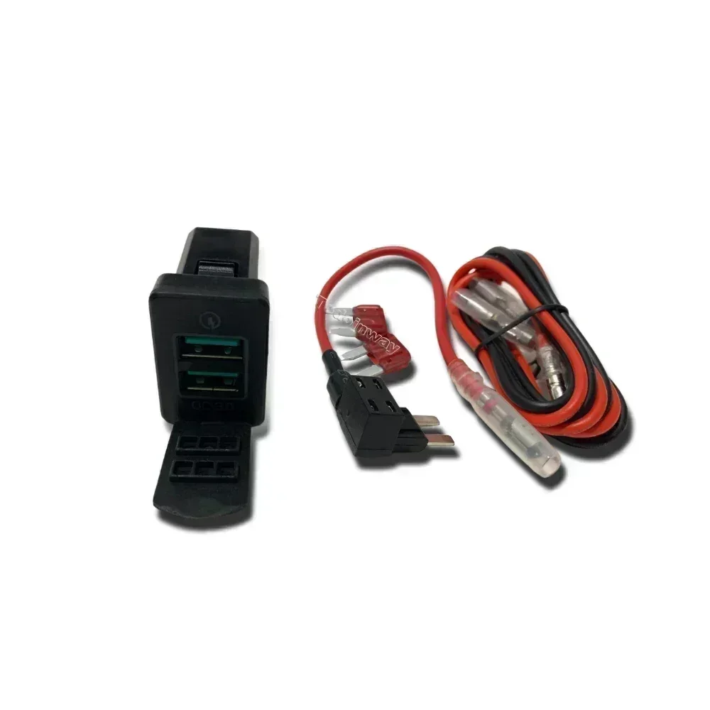 Fast Chargeing  Socket Car usb charger Dual Ports Voltage Display for lexus ES 2013 2017 CT 2020 RC 2018 upgrade  Accessories