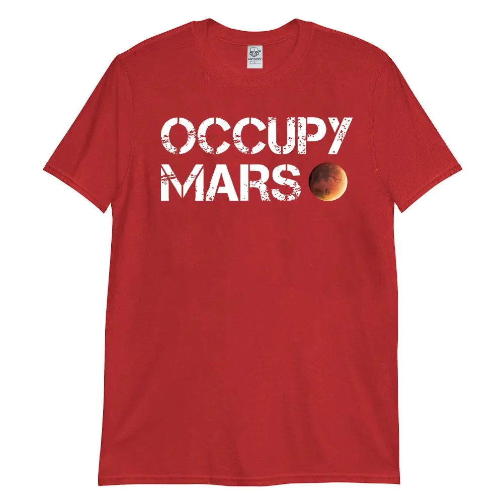 Occupy Mars Astronomy Space Explorer Rocket Science TShirt OCCUPY MARS As Worn By Elon Musk Funny Tee Elon Mars Shirt