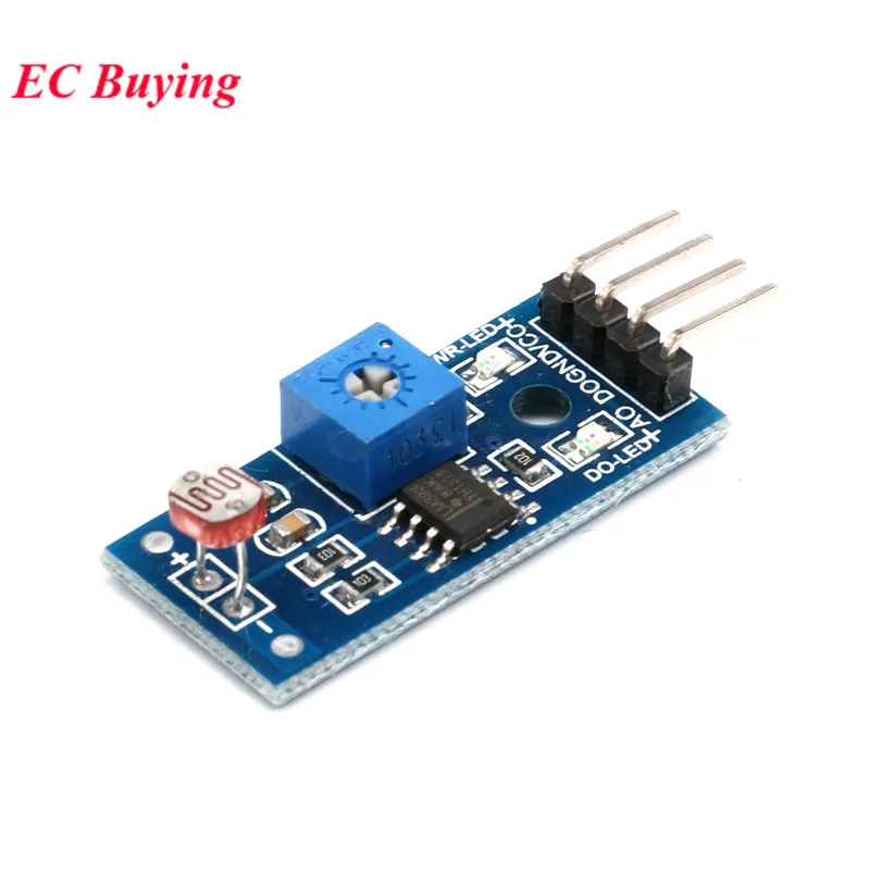 5Pcs/1pc GL5516 Optical Sensitive Resistance LM393 Photodiode Module Detect Brightness Light Detector Photosensitive for Arduino