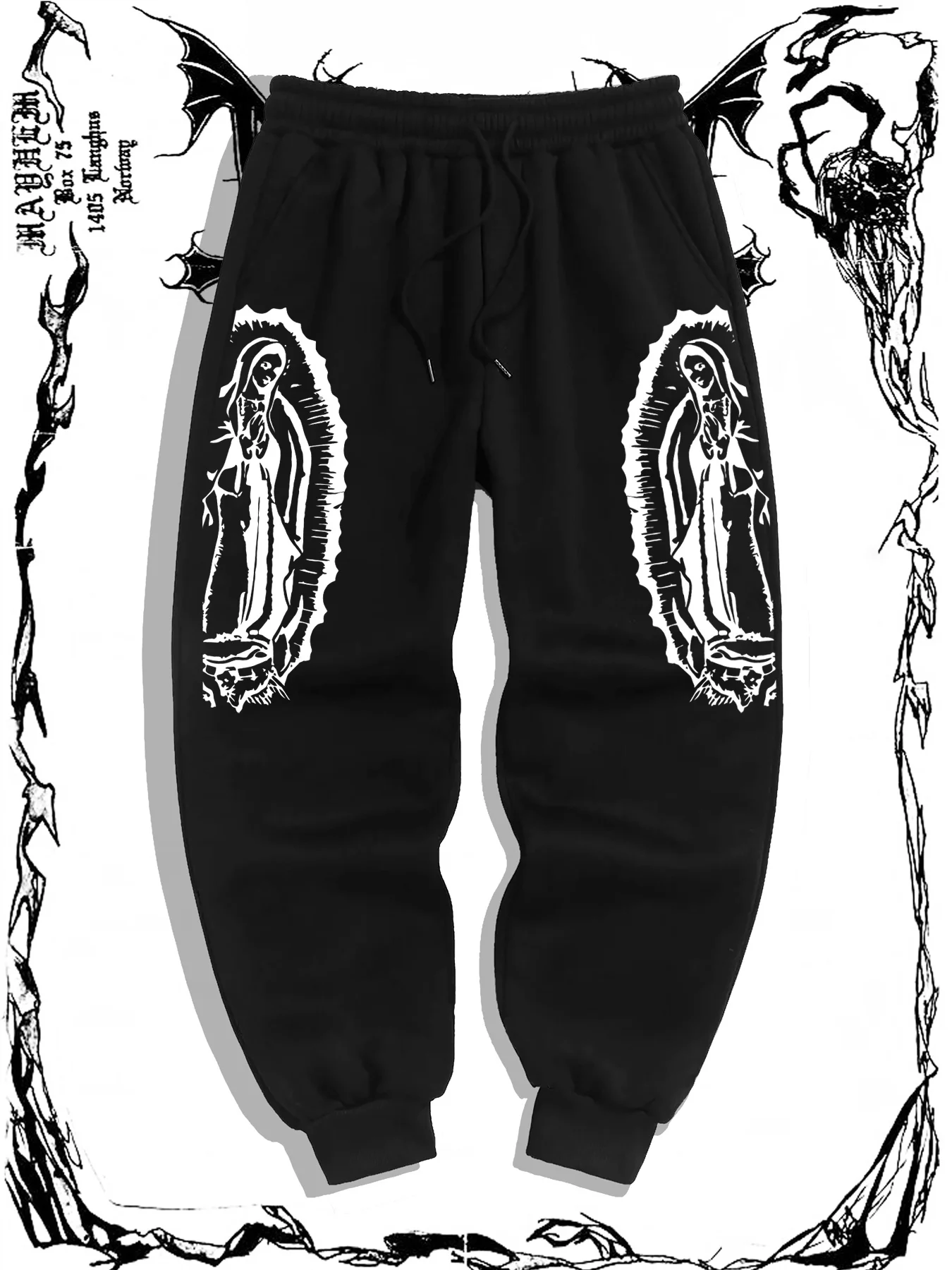 25 Best-selling Gothic Print Versatile Solid Color Daily Outdoor Running Fitness Breathable Casual Comfortable Men Sports Pants