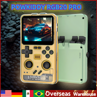 POWKIDDY RGB20 PRO Retro Game Console 3.2 Inch IPS Screen Children's Gifts Retro Punk Style Handheld Game Console  rgb20pro