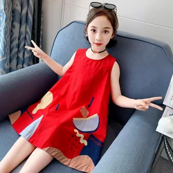 Girls Dress Summer 2023 Summer Fashionable Princess Dress for Kids Print Fruit Children Party Costume  Baby Toddler Clothes