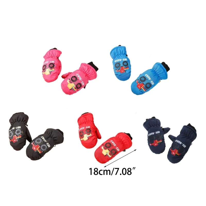 Kinder Snowboard Handschuhe Winter Warme Wasserdichte Handschuhe Outdoor Radfahren Handschuhe D5QA