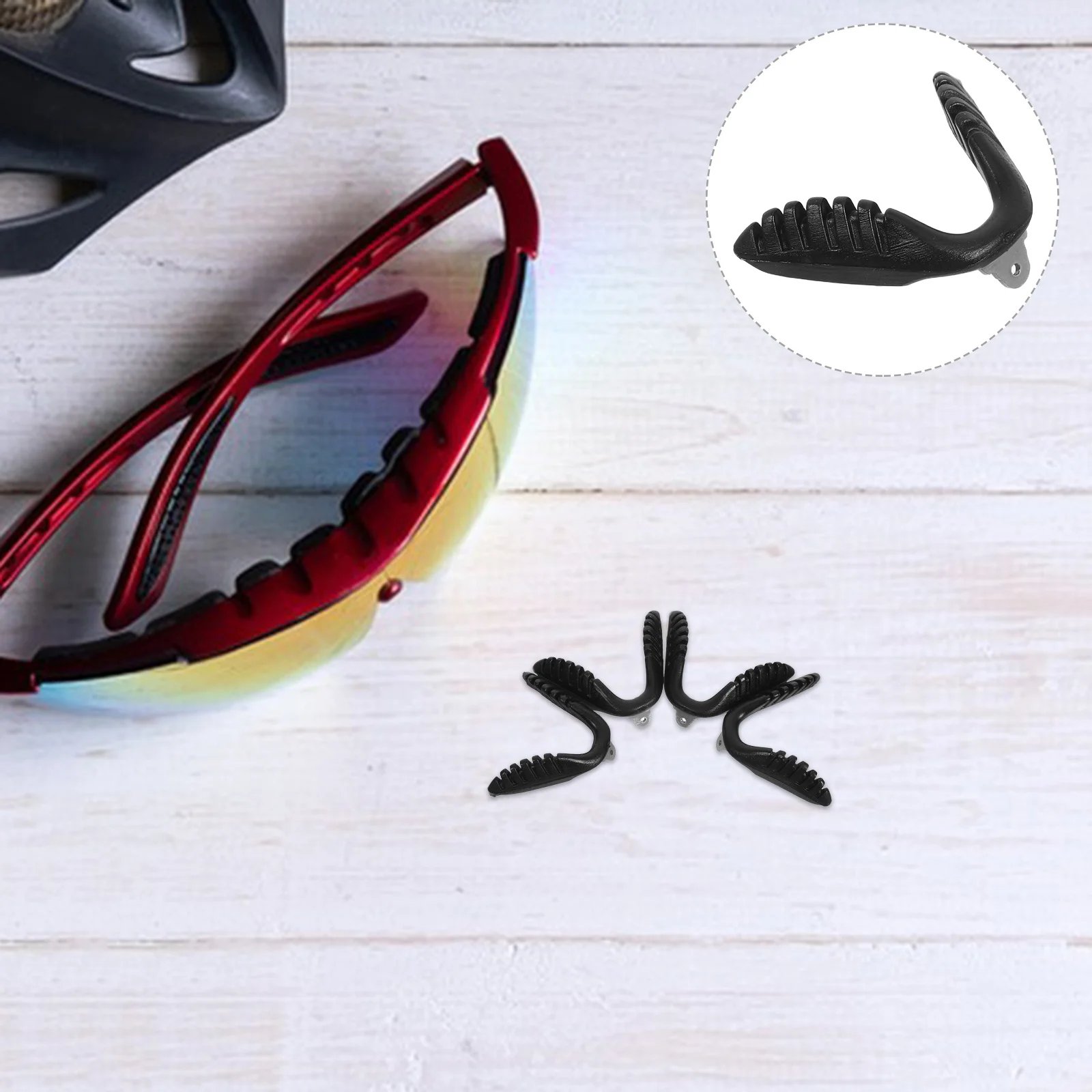 4Pcs Windproof Cycling Nose Pads One Piece U Shaped Design Soft Material Long Lasting Comfort for Outdoor Activities