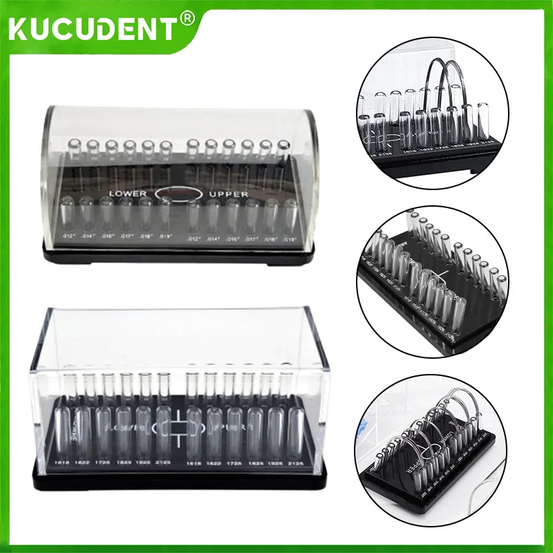 

Dental Orthodontic Wire Box Acrylic Organizer Holder for Ortho ArchWires Round/Rectangular Arch wires Holder Dentistry Case