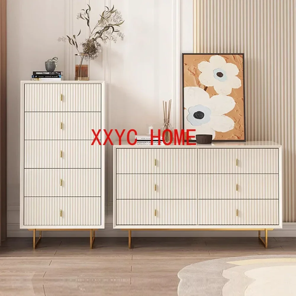 

Modern Minimalist Bedroom Storage Cabinet Side Cabinet Premium Light Luxury and Simplicity Storage Solid Wood