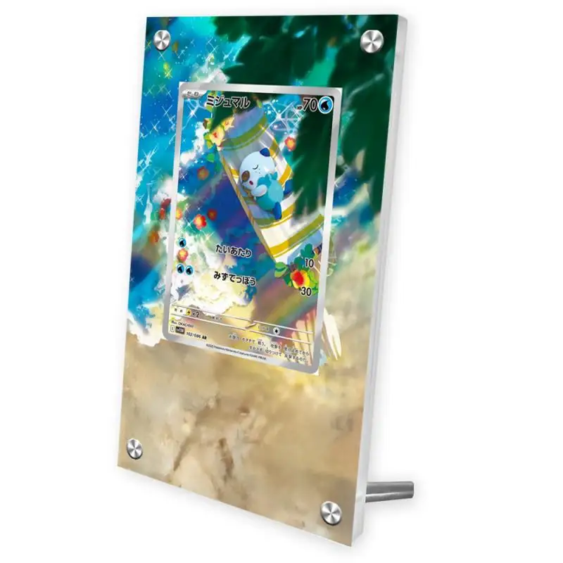 

DIY Self-Made Pokemon Sv11 Oshawott Acrylic Extended Artwork Stuck Brick Anime Collection Card Extended Painting Display Card