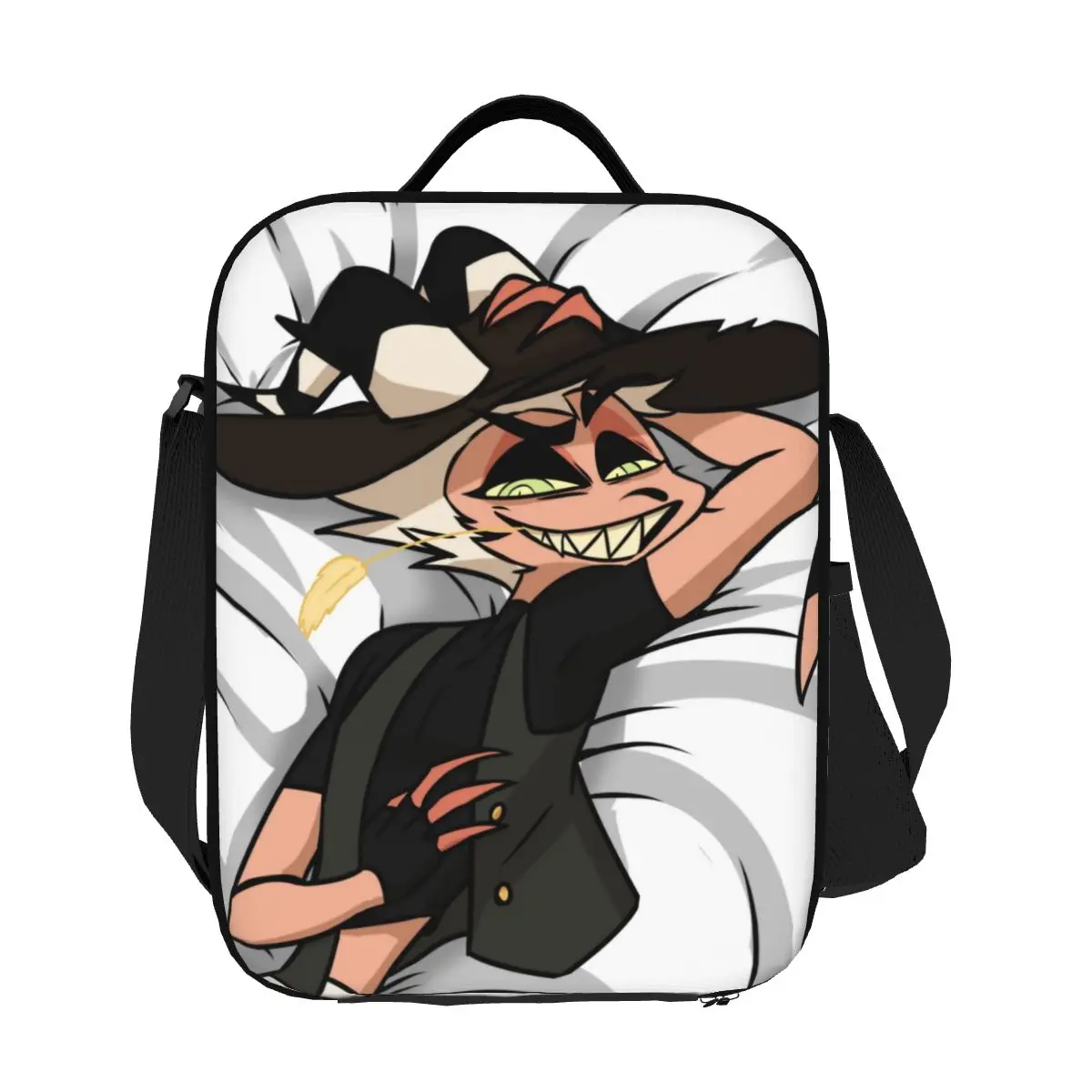 

Custom Striker Buddy Insulated Lunch Bag for Women Helluva Animated Movie Thermal Cooler Bento Box Kids School Children