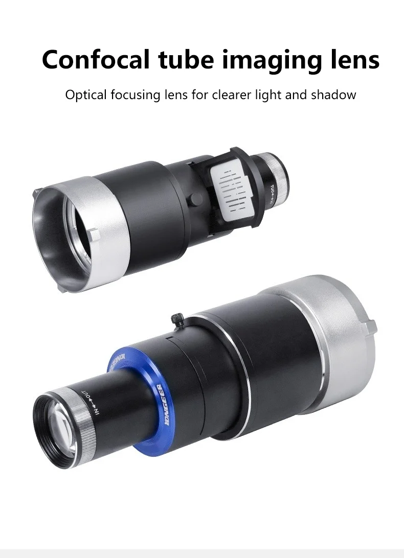 YONGEER LG-80 Bowens Mount Focalize Conical Snoots Photo Optical Condenser Art Special Effects Shaped Beam Light Cylinder Lens
