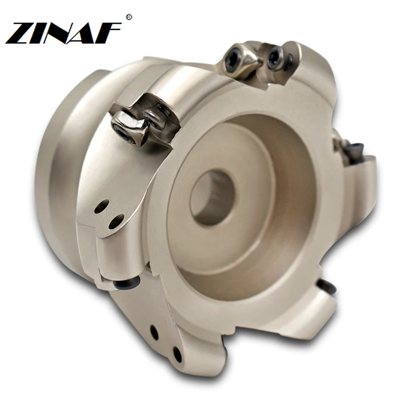 Imagem -04 - Cabeça de Fresa Emr 5r 6r 50 63 80 100 para Rpmw1003 Rp10t3 Rpmt1204 Máquina Fresadora de Ângulo Plano e Ferramentas Cnc