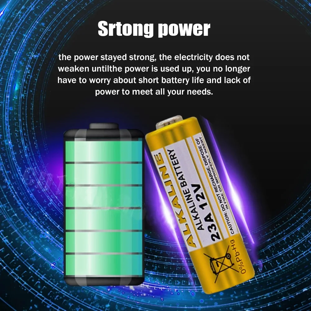 20 قطعة 12 فولت 23A بطارية قلوية A23 23GA A23S E23A EL12 MN21 MS21 V23GA L1028 GP23A LRV08 للخلية الجافة لجرس الباب بجهاز التحكم عن بعد