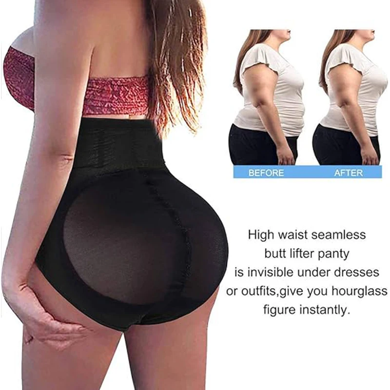 BurVogue Butt Lifter Panties Womens High Waist Tummy Control Body Shaper Waist Cincher Panty Girdle Shapewear Underwear